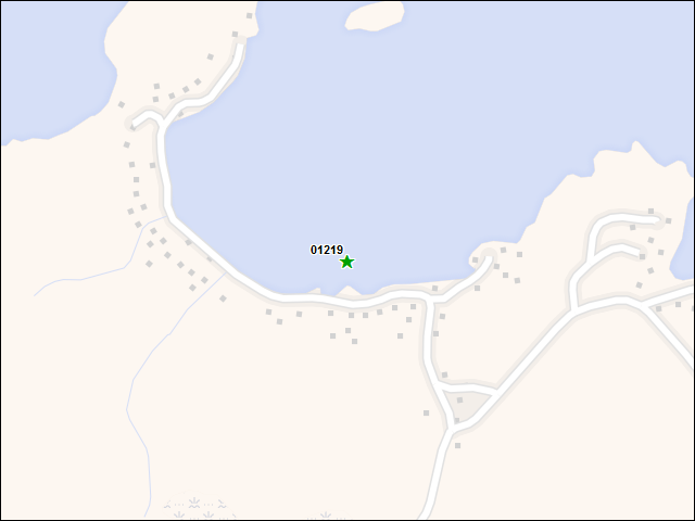 A map of the area immediately surrounding DFRP Property Number 01219