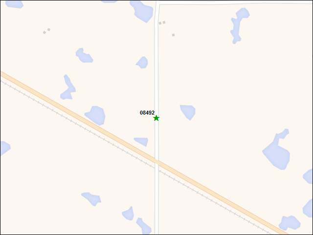 A map of the area immediately surrounding DFRP Property Number 08492