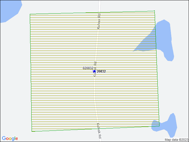 A map of the area immediately surrounding DFRP Property Number 20832