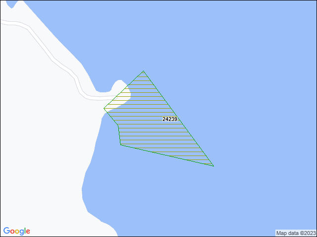 A map of the area immediately surrounding DFRP Property Number 24239