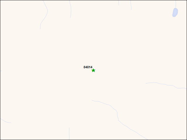 A map of the area immediately surrounding DFRP Property Number 84814