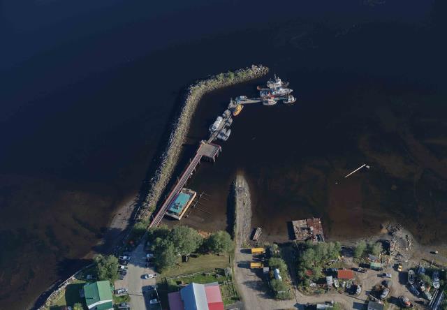 Aerial images of Small Craft Harbours Port Clements, British Columbia