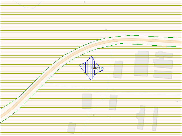 A map of the area immediately surrounding building number 006313