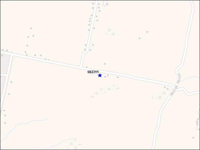 A map of the area immediately surrounding building number 082311