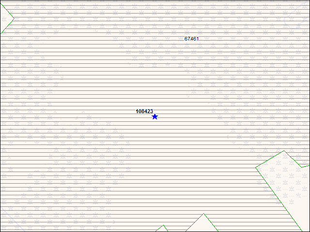 A map of the area immediately surrounding building number 108423