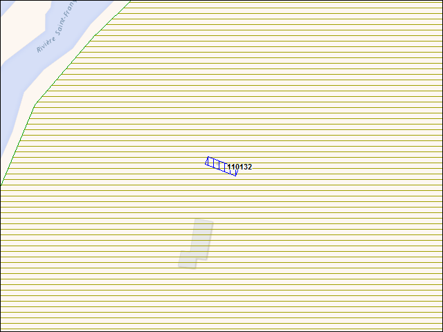 A map of the area immediately surrounding building number 110132