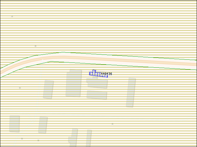 A map of the area immediately surrounding building number 110135