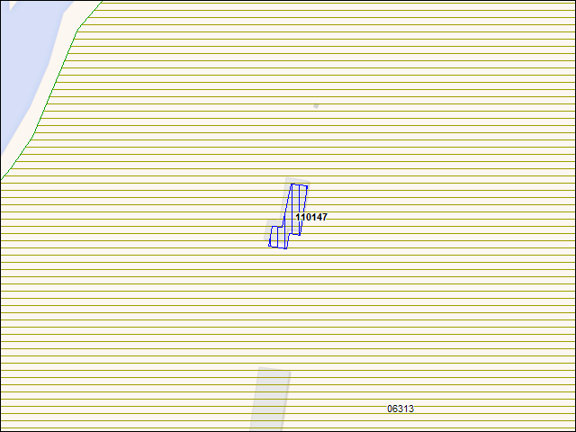 A map of the area immediately surrounding building number 110147