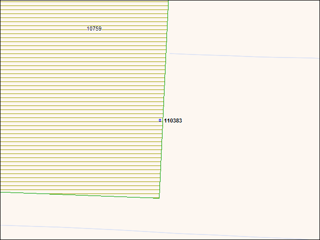 A map of the area immediately surrounding building number 110383