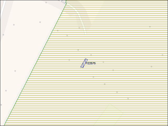 A map of the area immediately surrounding building number 122575