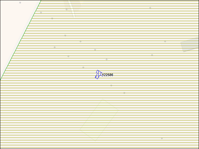 A map of the area immediately surrounding building number 122586