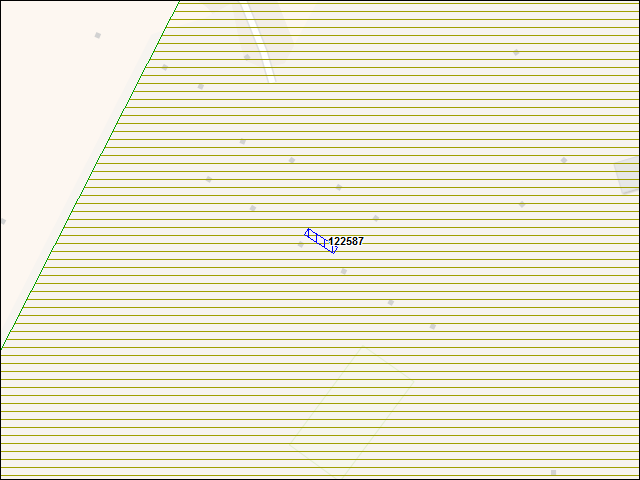 A map of the area immediately surrounding building number 122587