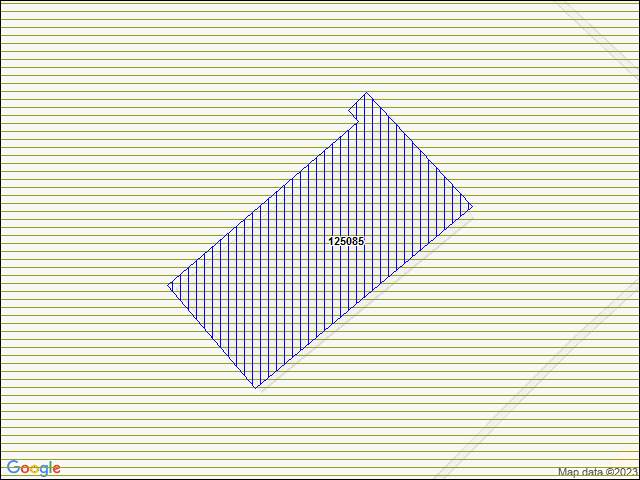 A map of the area immediately surrounding building number 125085