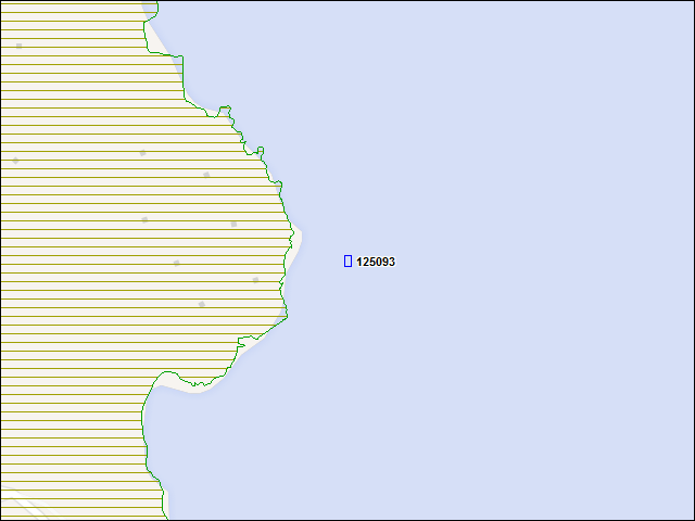 A map of the area immediately surrounding building number 125093