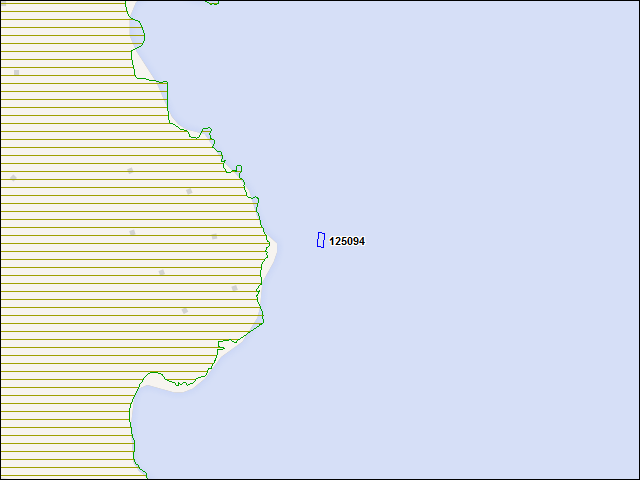 A map of the area immediately surrounding building number 125094