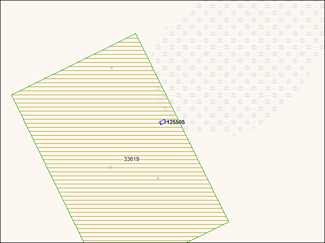 A map of the area immediately surrounding building number 125505