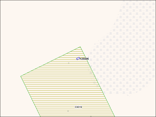 A map of the area immediately surrounding building number 125506