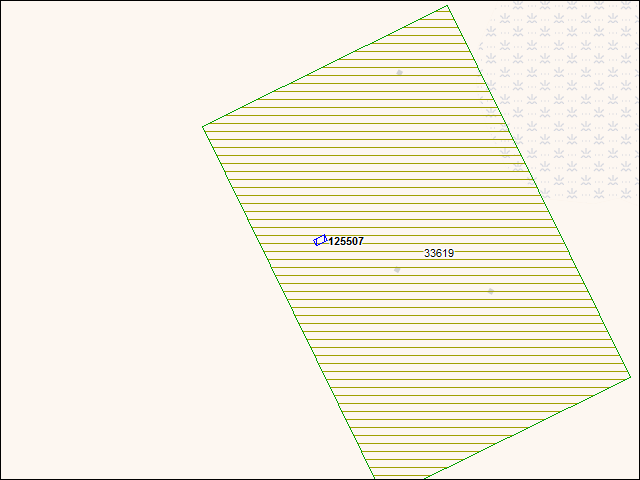 A map of the area immediately surrounding building number 125507