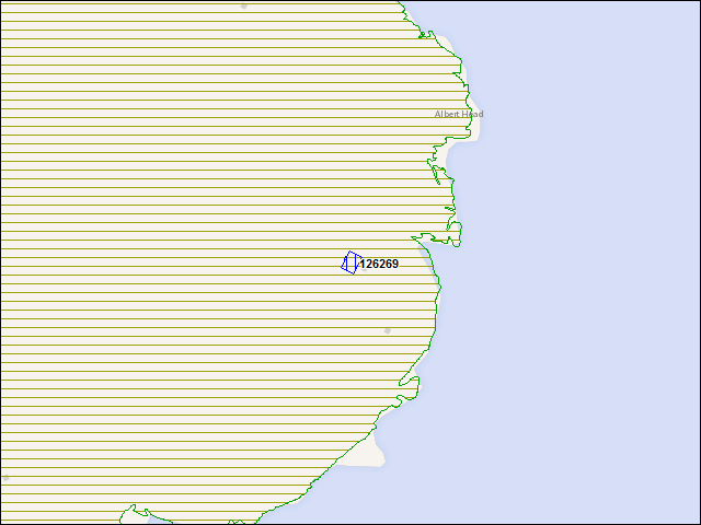 A map of the area immediately surrounding building number 126269