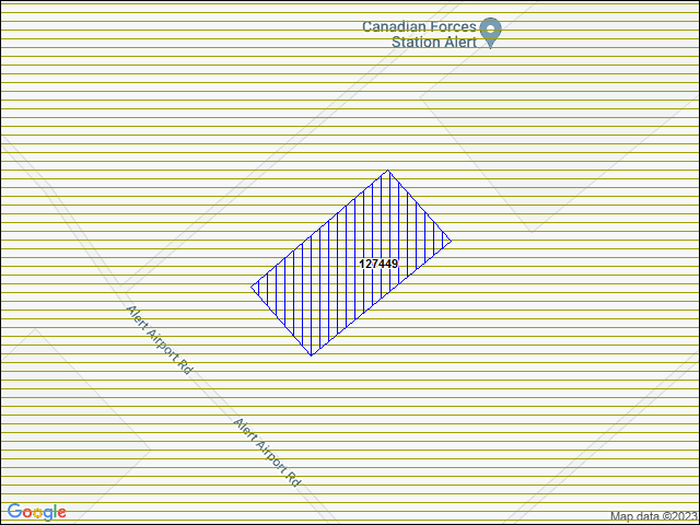 A map of the area immediately surrounding building number 127449