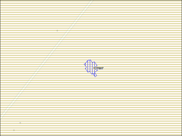 A map of the area immediately surrounding building number 127607