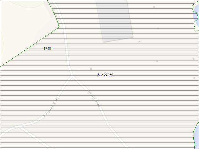 A map of the area immediately surrounding building number 127979