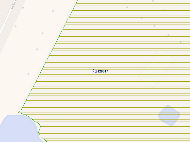 A map of the area immediately surrounding building number 129817