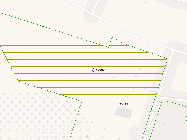 A map of the area immediately surrounding building number 129976