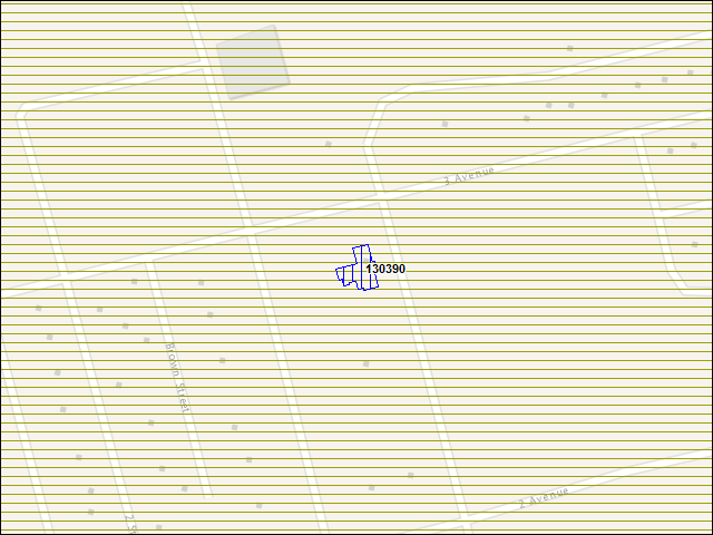 A map of the area immediately surrounding building number 130390