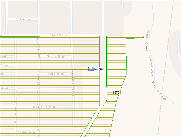 A map of the area immediately surrounding building number 130789