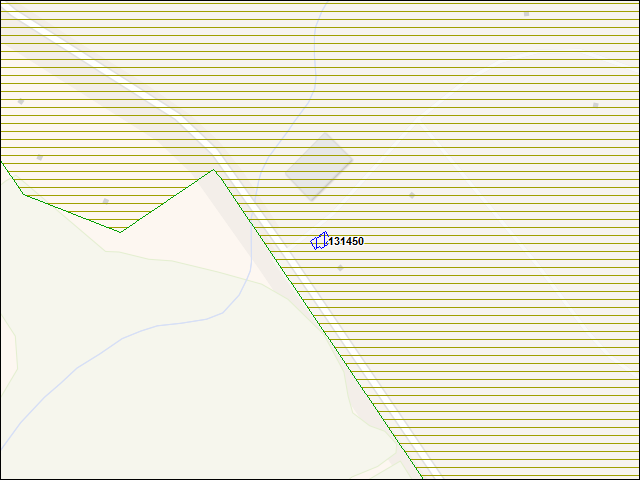 A map of the area immediately surrounding building number 131450