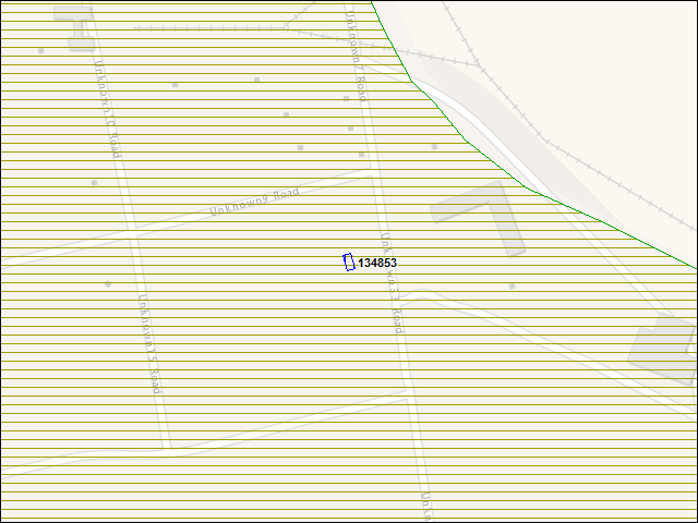 A map of the area immediately surrounding building number 134853