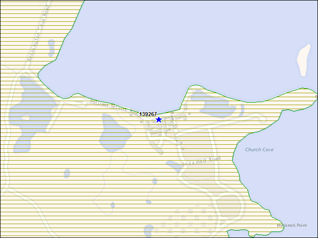 A map of the area immediately surrounding building number 139267