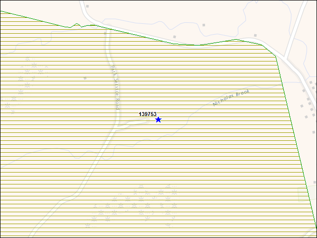 A map of the area immediately surrounding building number 139753