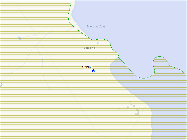 A map of the area immediately surrounding building number 139966