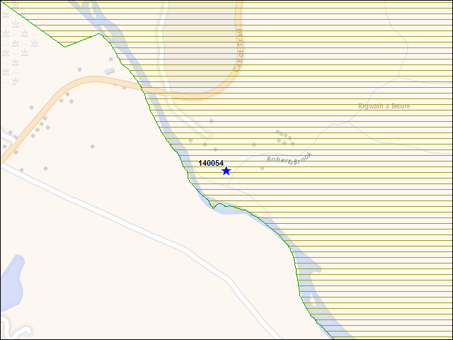 A map of the area immediately surrounding building number 140054