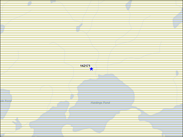 A map of the area immediately surrounding building number 142171