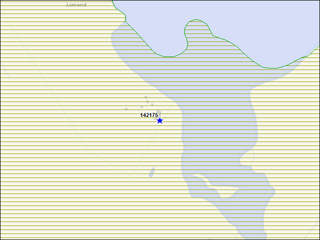 A map of the area immediately surrounding building number 142175