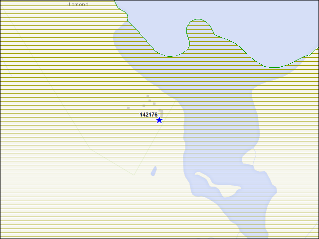 A map of the area immediately surrounding building number 142176