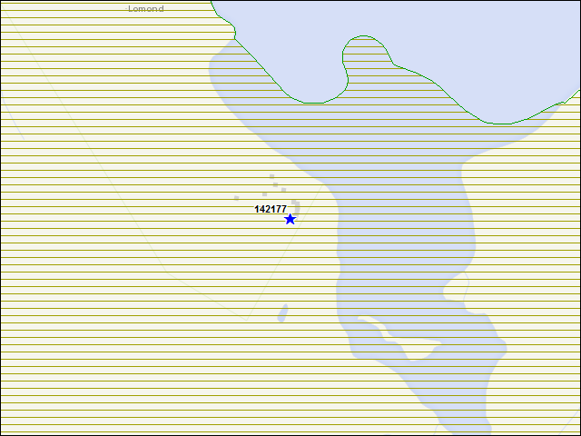 A map of the area immediately surrounding building number 142177