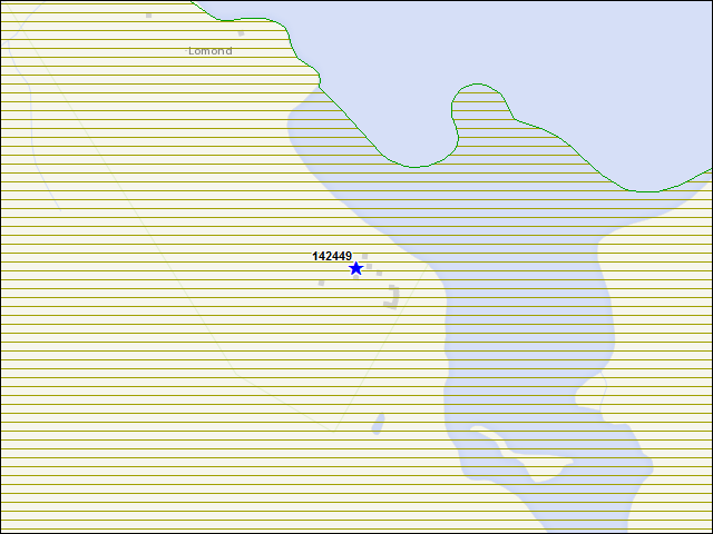 A map of the area immediately surrounding building number 142449