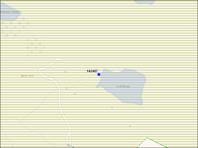 A map of the area immediately surrounding building number 142487