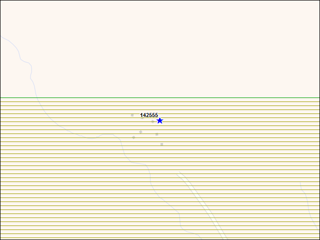 A map of the area immediately surrounding building number 142555