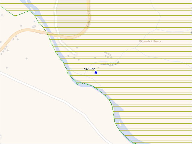 A map of the area immediately surrounding building number 143572