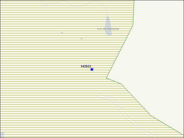 A map of the area immediately surrounding building number 143933