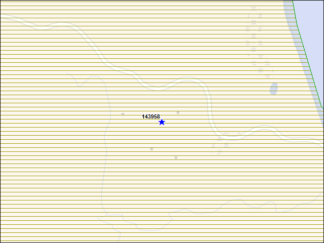 A map of the area immediately surrounding building number 143958