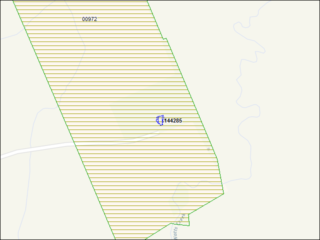 A map of the area immediately surrounding building number 144285