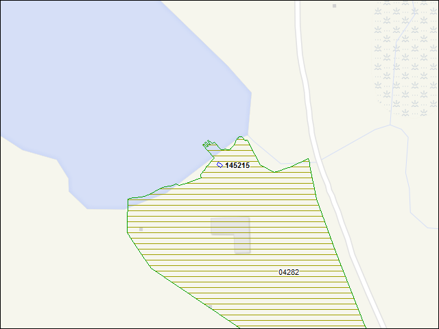 A map of the area immediately surrounding building number 145215