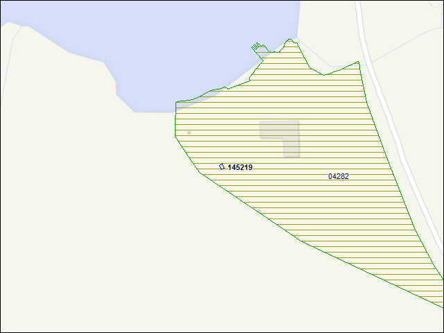 A map of the area immediately surrounding building number 145219