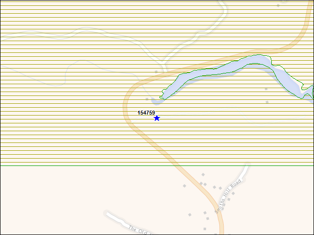 A map of the area immediately surrounding building number 154759